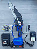 Акумуляторна ланцюгова пила Вітязь АПЦ 20-6БЩ (2 АКБ, 2 ланцюги, заряджання, ємність батареї 2 А·год), фото 2