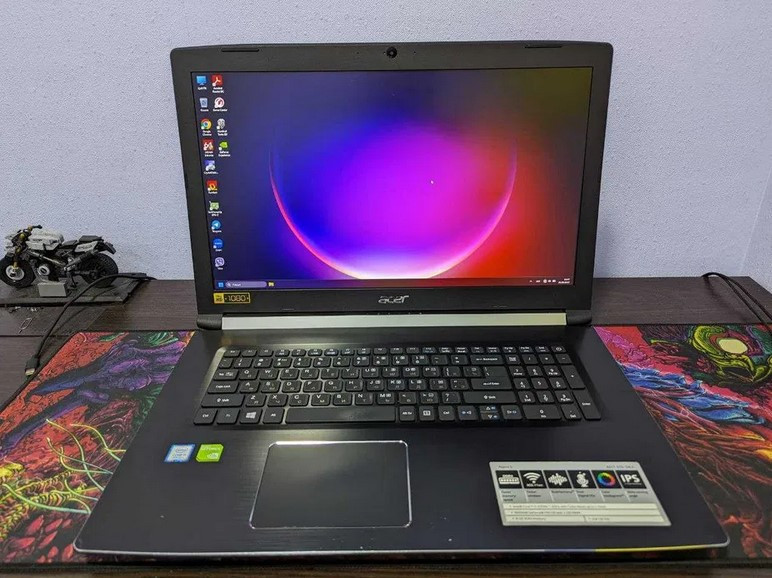 Потужний ноутбук Acer 17.3 FHD/i5 8250u/MX150/8/256   Б/В