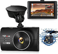 Двойные видеорегистраторы для автомобилей спереди и сзади, видеорегистратор Super Night Vision 1080P спереди