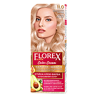 Стійка крем-фарба для волосся Florex КЕРАТИН 11.0 Перлинний  блонд, 120 мл