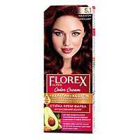 Стійка крем-фарба для волосся Florex КЕРАТИН 5.1 Махагон, 120 мл