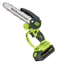 Акумуляторна ланцюгова пила Assistant АПЦ 20-8БЩ (2 акумулятори, 2 ланцюги, заряджання, ємність батареї 4 А·год)