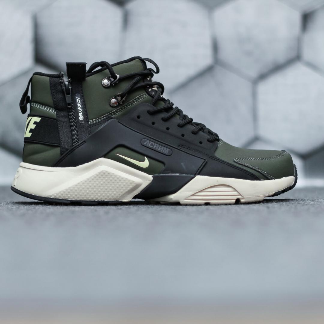 Huarache city top mid lea