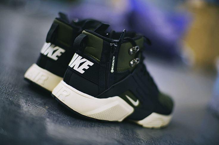 Huarache city top mid lea