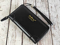 Портмоне мужской Baellerry Leather (4473) Black Мужской кошелек ms