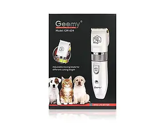 Машинка для стрижки тварин акумуляторна USB Geemy GM-634 40шт 6858
