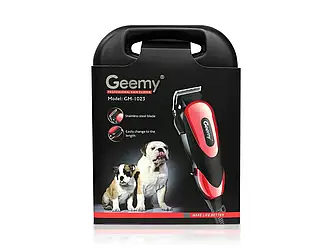 Машинка для стрижки тварин з насадками 10Вт Geemy GM-1023 24шт 7026