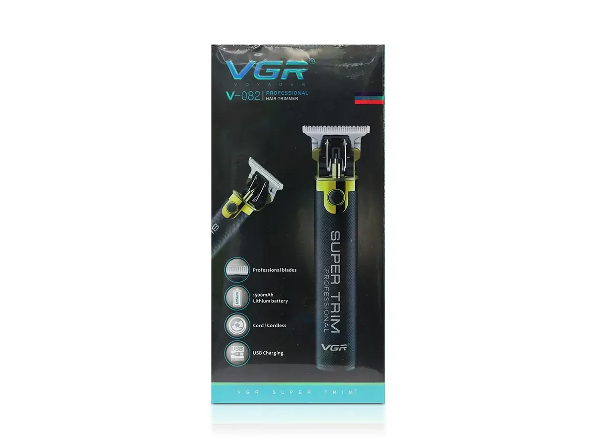 Машинка для стрижки волосся акумуляторна підзарядка від USB VGR V-082 40шт 7031