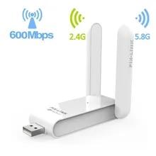WiFi USB адаптер для комп'ютерів, телевізорів Т2 приставок медіа приставоr PIX-LINK-UAC03D 600M  Wi-Fi адаптер 2.4 / 5 GHz ГГ