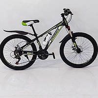 Велосипед HAMMER Blast S300 27.5 дюймов Рама 18 Черно-зеленый/ спортивный горный алюминиевый