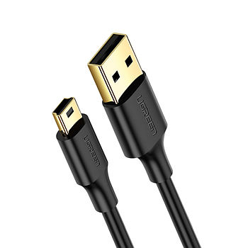 Кабель Ugreen USB-A 2.0 to Mini USB 5 Pin Cable 2м (чорний) US132
