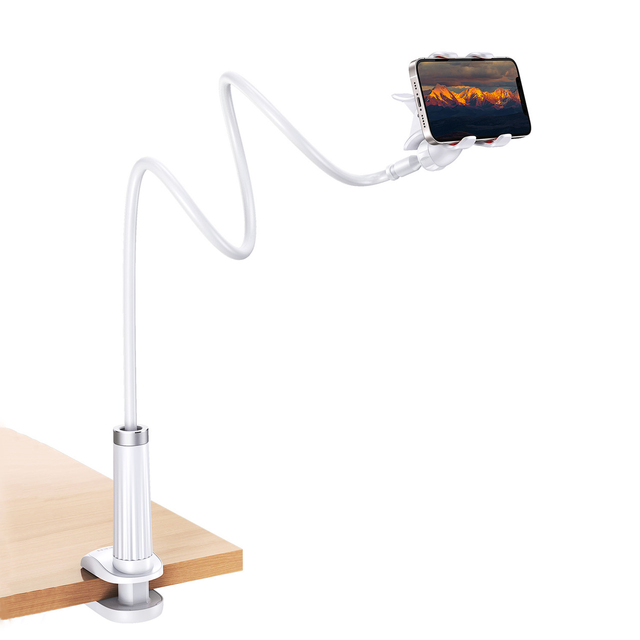 Гнучкий тримач для телефона UGREEN Multifunction Phone Clip Stand 90см (білий) LP113