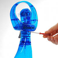 Портативный ручной мини вентилятор с пульверизатором Water Spray Fan синий! BEST