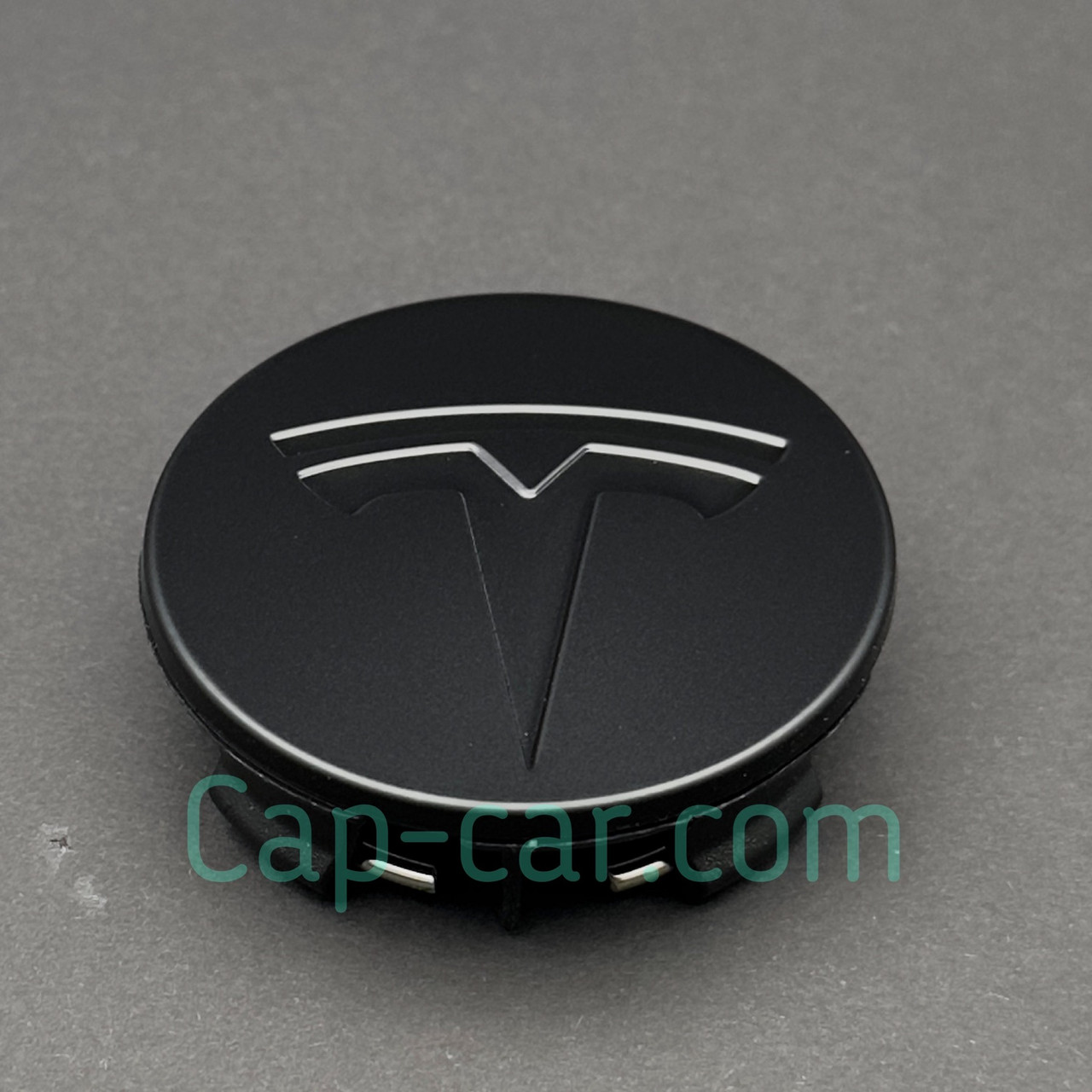 Ковпачок, заглушка для колісного диска Тесла. Tesla, чорний матовий. 57 мм.