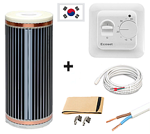 3,5м2. Інфрачервона тепла підлога "RexVa" (Корея), комплект з терморегулятором RTC 70.26
