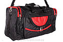 Чоловіча дорожня текстильна сумка 83-501 чорна, фото 2