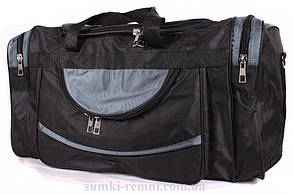 Чоловіча дорожня текстильна сумка  83-600 чорна