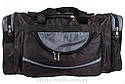 Чоловіча дорожня текстильна сумка  83-600 чорна, фото 2