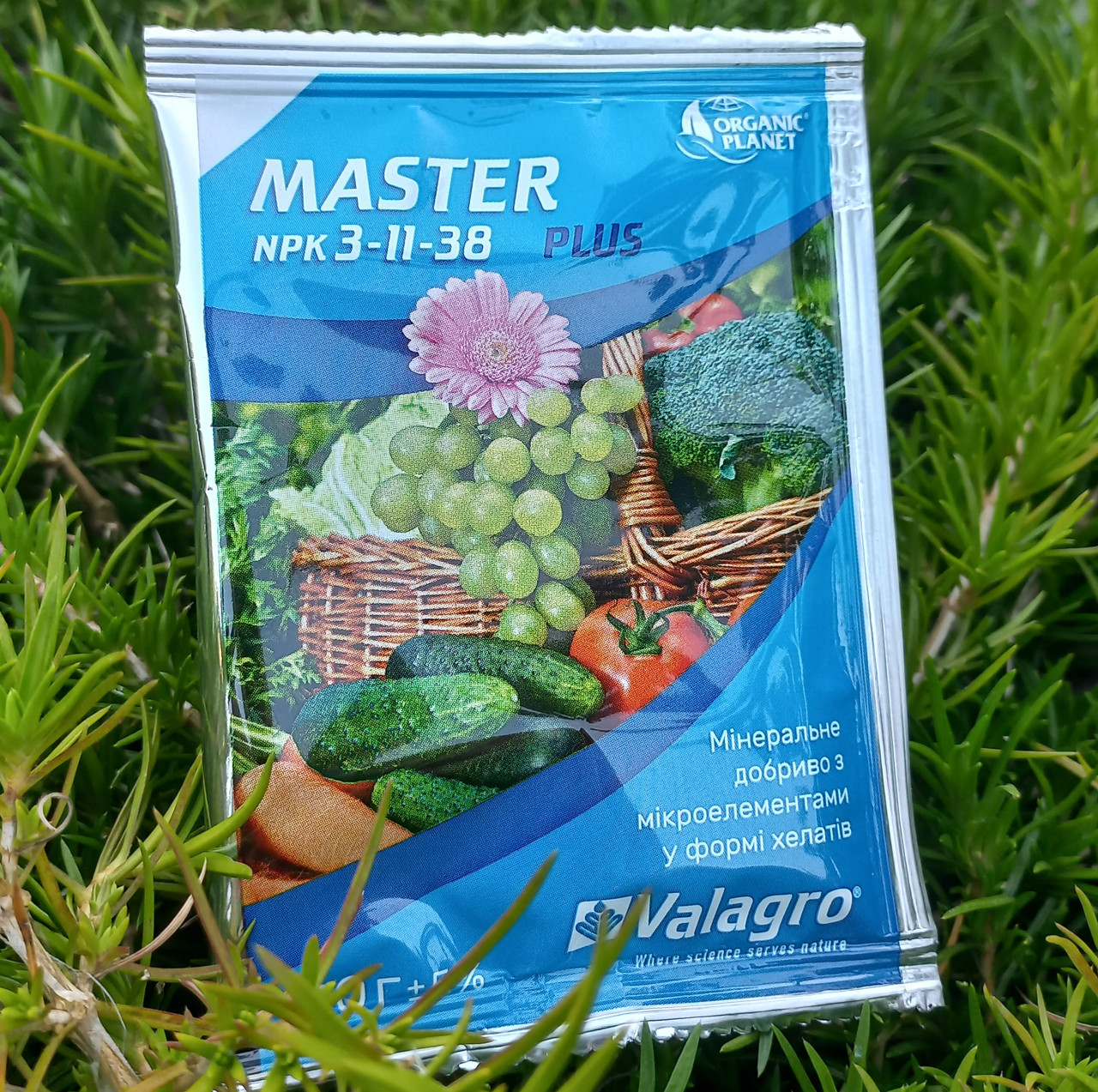 Master (Мастер), Мінеральне добриво, NPK 3-11-38, Valagro, 20 г, фото 1