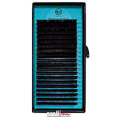 Вії для нарощування LEX темно-коричневі 0.07 D 10 мм