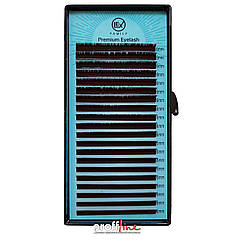 Вії для нарощування LEX темно-коричневі 0.07 L 6 мм