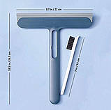 Щітка для миття вікон та скла 3 в 1, Прилад для важкодоступних місць 15832, фото 3