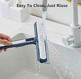 Щітка для миття вікон та скла 3 в 1, Прилад для важкодоступних місць 15832, фото 4