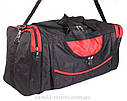 Чоловіча дорожня текстильна сумка 83-700 чорна, фото 3