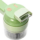 Портативна овочерізка подрібнювач 4в1 Food Chopper для фруктів та овочів, фото 2