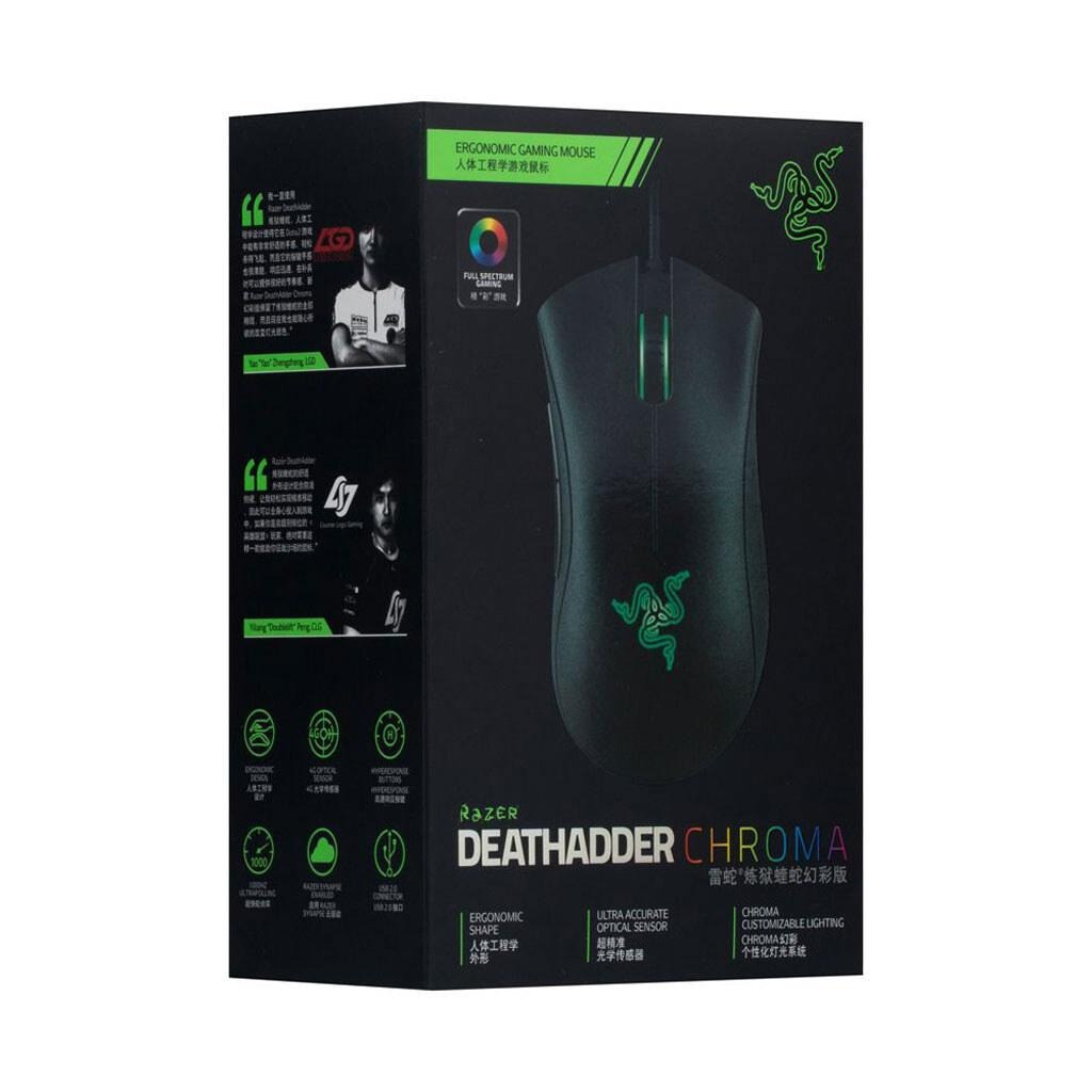 Мишка геймерська USB DeathAdder CHROMA 10000dpi провідна ігрова