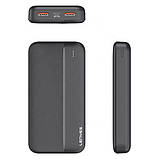 Потужний акумулятор power bank Lenyes PX263 20000mAh (реальна ємність) павербанк Black, фото 3