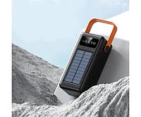 Портативный аккумулятор Power Bank YM-638 60000 mah (реальная емкость) с солнечной панелью и фонариком