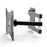 Кронштейн для телевізора 14-55" дюйми до 50 кг, HDL-117-B-2 настінний кронштейн для ТВ, фото 5