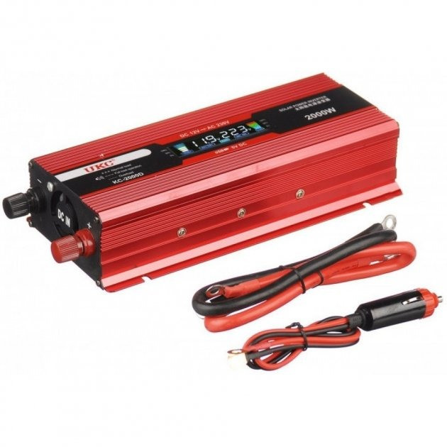 Інвертор перетворювач 2000W D+LCD12V digital (work 1000W)