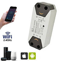 Умное WI-FI релле SMART HOME, 10А , Беспроводной выключатель для умного дома Wi-fi выключатель