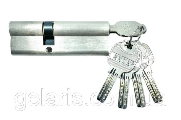Циліндр для дверних замків ZETE 35×55 секрет ключ-ключ Сатин