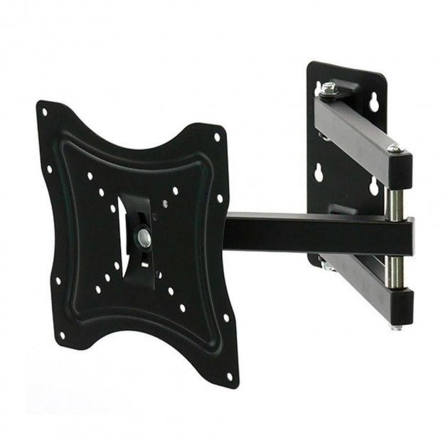 Кронштейн для телевізора 14-55" дюйми до 50 кг, HDL-117-B-2 настінний кронштейн для ТВ, фото 1