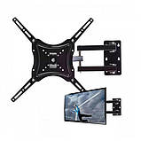 Кронштейн для телевізора 14-55" дюйми до 50 кг, HDL-117-B-2 настінний кронштейн для ТВ, фото 8