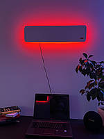 Светодиодные бра LED, светодиодный настенный светильник неоновый, лед ночник на стене черный 75 см Белый, 750
