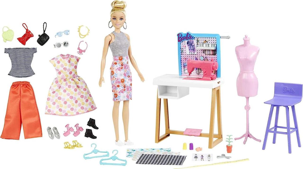 Набір лялька Барбі Студія дизайну дизайнер одягу Barbie Fashion Designer Studio HDY90 оригінал