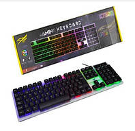Клавиатура с разноцветной подсветкой Gaming Keyboard K-7300 и