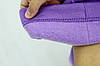Костюм для дівчинки утеплений турецька тринитка на флісі кофта реглан і штани палацо-колір фіолетовий, фото 8