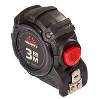 Рулетка гумова з нейлоновим покриттям полотна 3 м × 16 мм автостоп Vitals Professional 181734