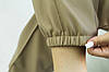 Штани джогери утеплені для дівчинки підлітків екошкіра на замші колір капучино, фото 8