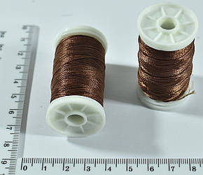 Нитка для шкіри, взуття, Поліестер 233/3, 100м, світло коричнева , Польща