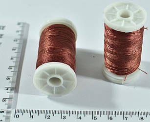 Нитка для шкіри, взуття, Поліестер 233/3, 100м, цегляний №2449 , Польща