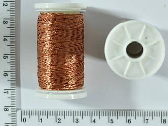Нитка для шкіри, взуття, Поліестер 233/3, 100м, руда №2446 , Польща