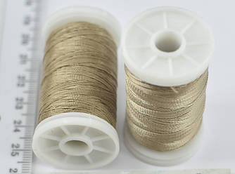 Нитка для шкіри, взуття, Поліестер 233/3, 100м, бежевий, Польща