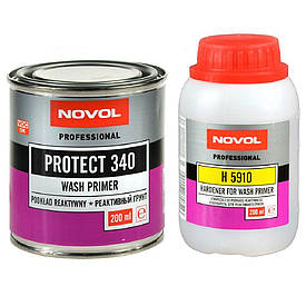 Реактивний ґрунт червоний Novol Protect 340 Wash Primer 1:1 200+200мл