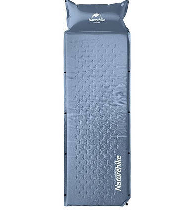 Самонадувний килимок з подушкою Naturehike NH15Q002-D (Blue), фото 3